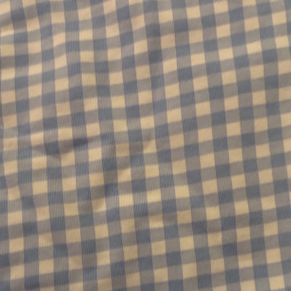 Draper James Blue and White Checkered Sweatshirt - Picture 3 of 3